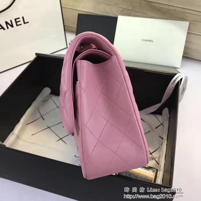 香奈兒CHANEL 升級版A1113全新經典小羊皮金銀鏈條單肩斜挎包 DSC1760